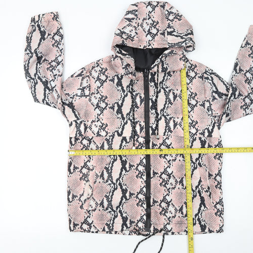 New Look Women's Multicoloured Snake Print Hooded Puffer Jacket S