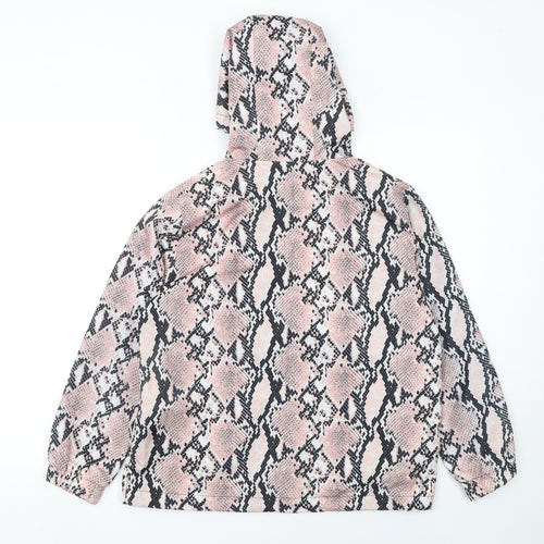 New Look Women's Multicoloured Snake Print Hooded Puffer Jacket S