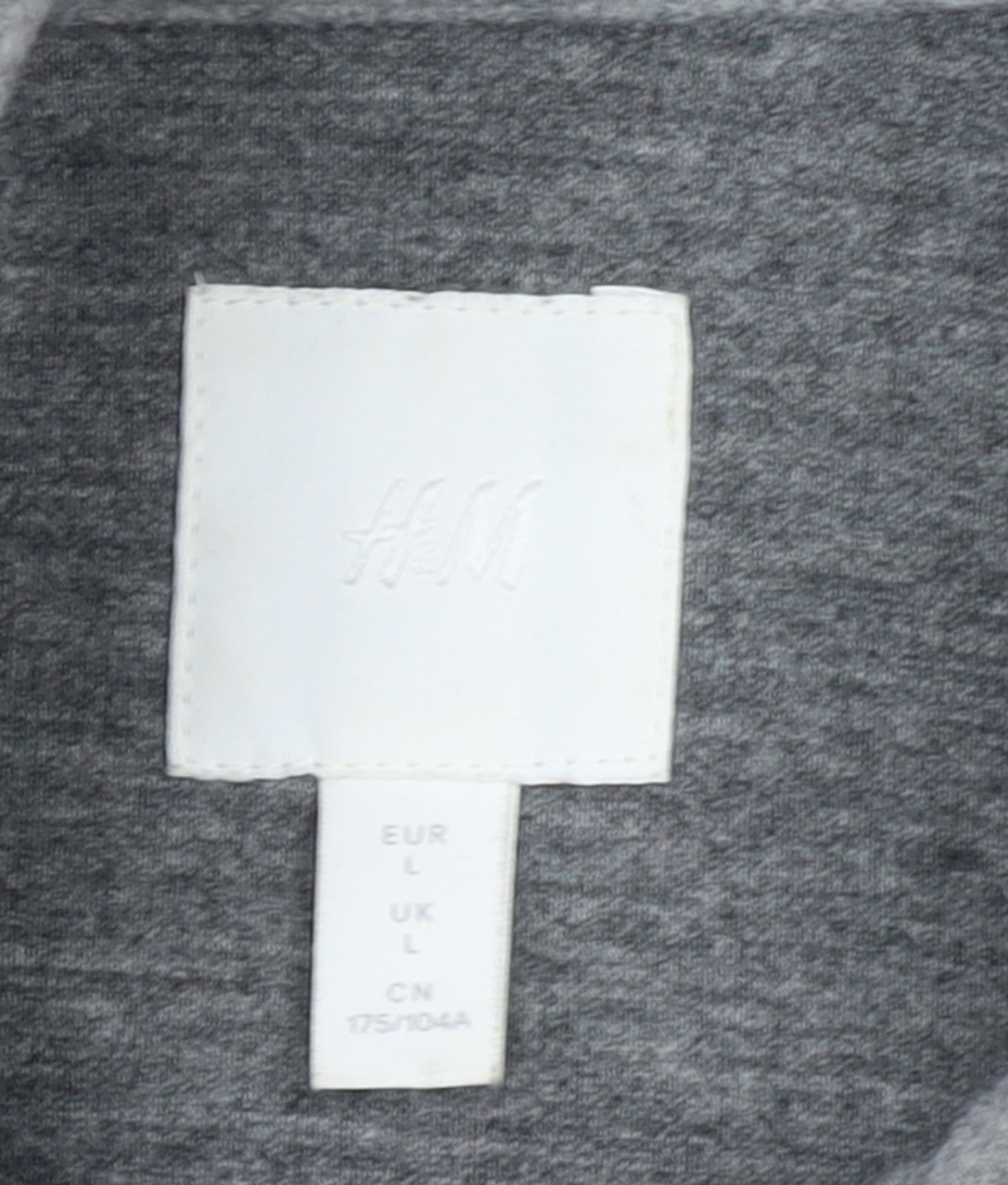 H&M Women Grey L Relaxed Shacket Jacket Button Down Fleece Mid Length