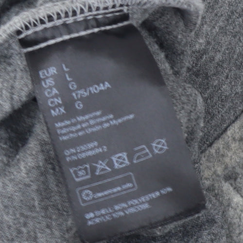 H&M Women Grey L Relaxed Shacket Jacket Button Down Fleece Mid Length