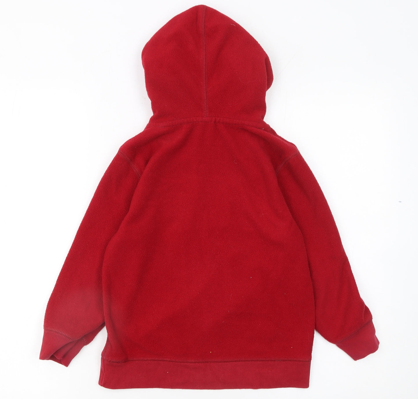 GAP Boys Red Fleece Pullover Hoodie 6-7 Years with Logo Front