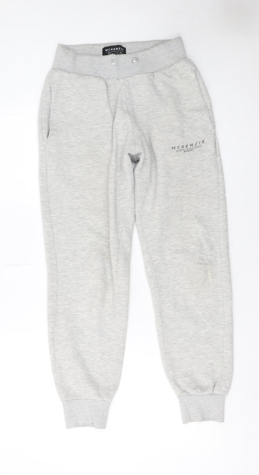 McKenzie Mens Grey Jogger Sweatpants Small Regular Fit