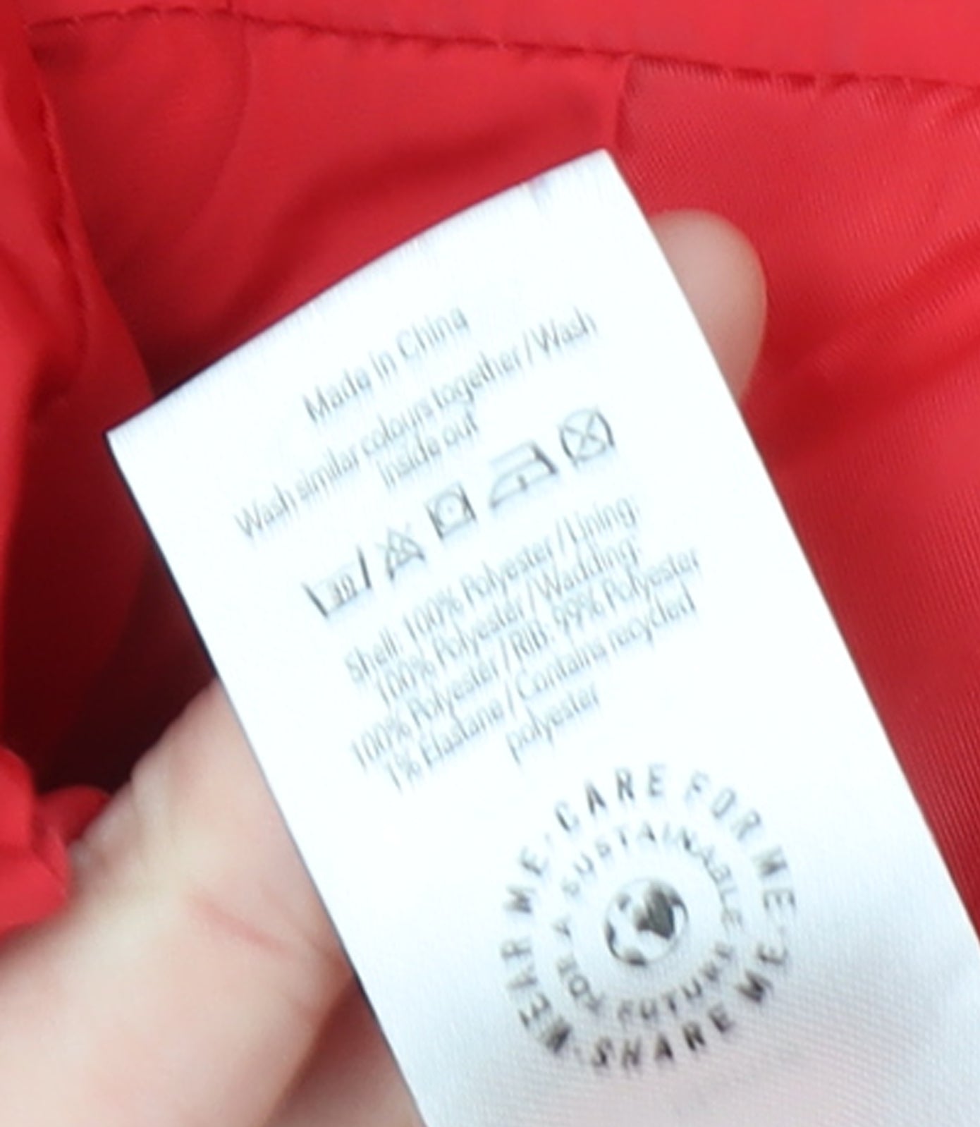 George Girls Red Puffer Jacket 11-12 Years Hooded Winter Coat