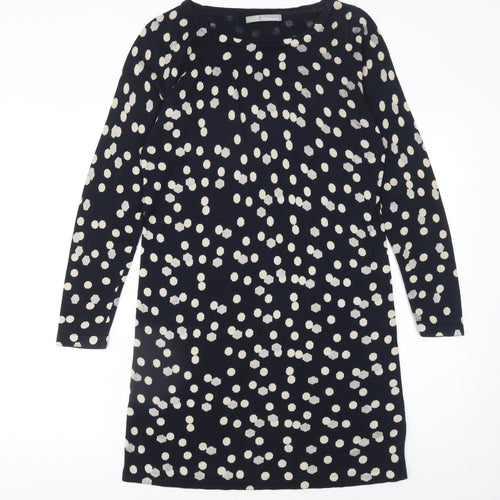 Marks and Spencer Women Blue Polka Dot Shift Dress Size 10