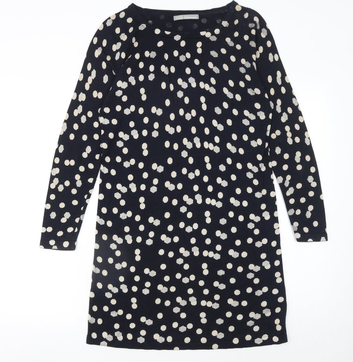 Marks and Spencer Women Blue Polka Dot Shift Dress Size 10