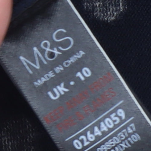 Marks and Spencer Women Blue Polka Dot Shift Dress Size 10