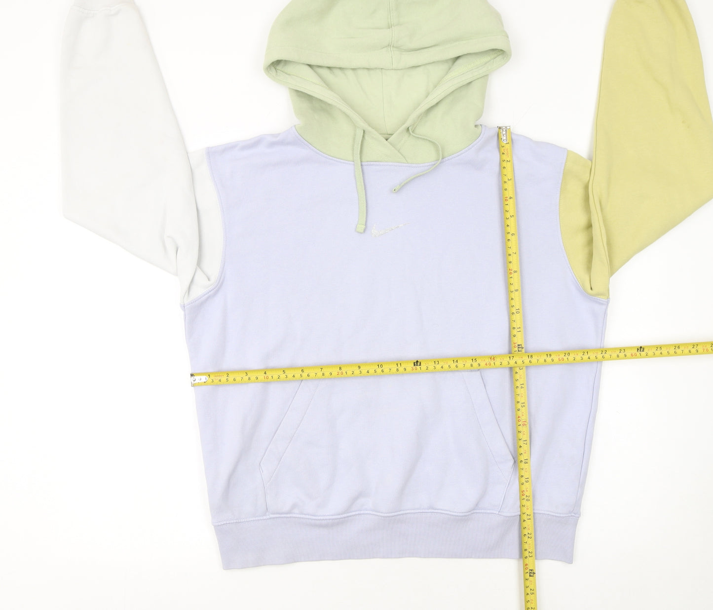 Nike Women’s Multicoloured Pullover Hoodie Small Cotton Blend