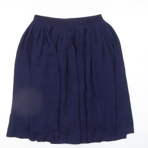 Uniqlo Women’s Blue Midi Pleated Chiffon Skirt Size S
