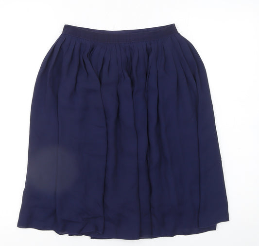 Uniqlo Women’s Blue Midi Pleated Chiffon Skirt Size S