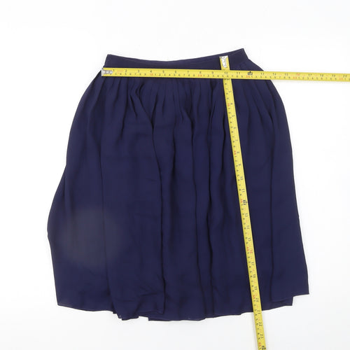 Uniqlo Women’s Blue Midi Pleated Chiffon Skirt Size S