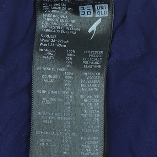 Uniqlo Women’s Blue Midi Pleated Chiffon Skirt Size S