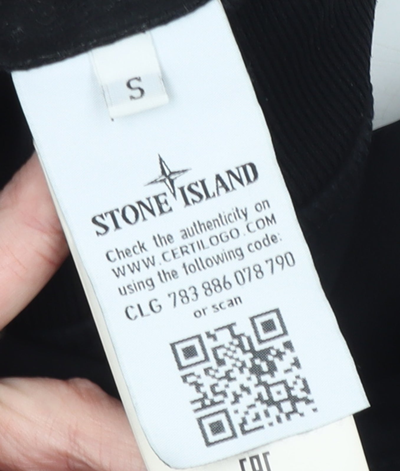 Stone Island Men’s Black Softshell Hooded Bomber Jacket Size S