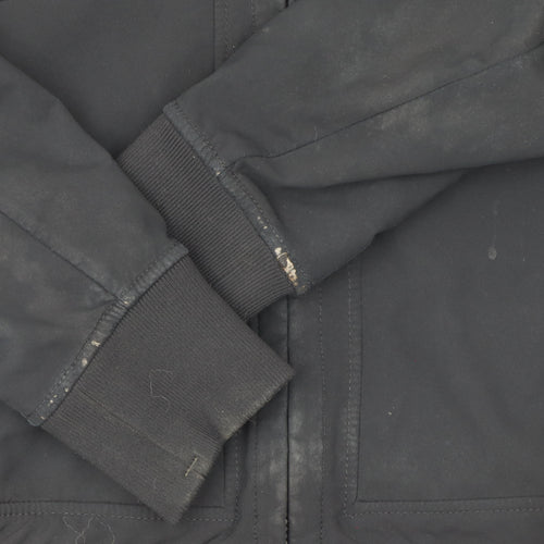 Stone Island Men’s Black Softshell Hooded Bomber Jacket Size S