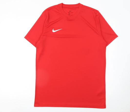 Nike Men's Red Dri-Fit Short Sleeve Sports T-Shirt Size L