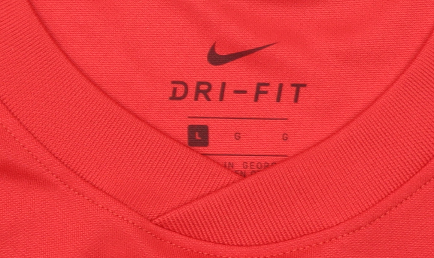 Nike Men's Red Dri-Fit Short Sleeve Sports T-Shirt Size L