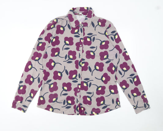 Boden Women’s Multicoloured Floral Button-Up Shirt UK 16