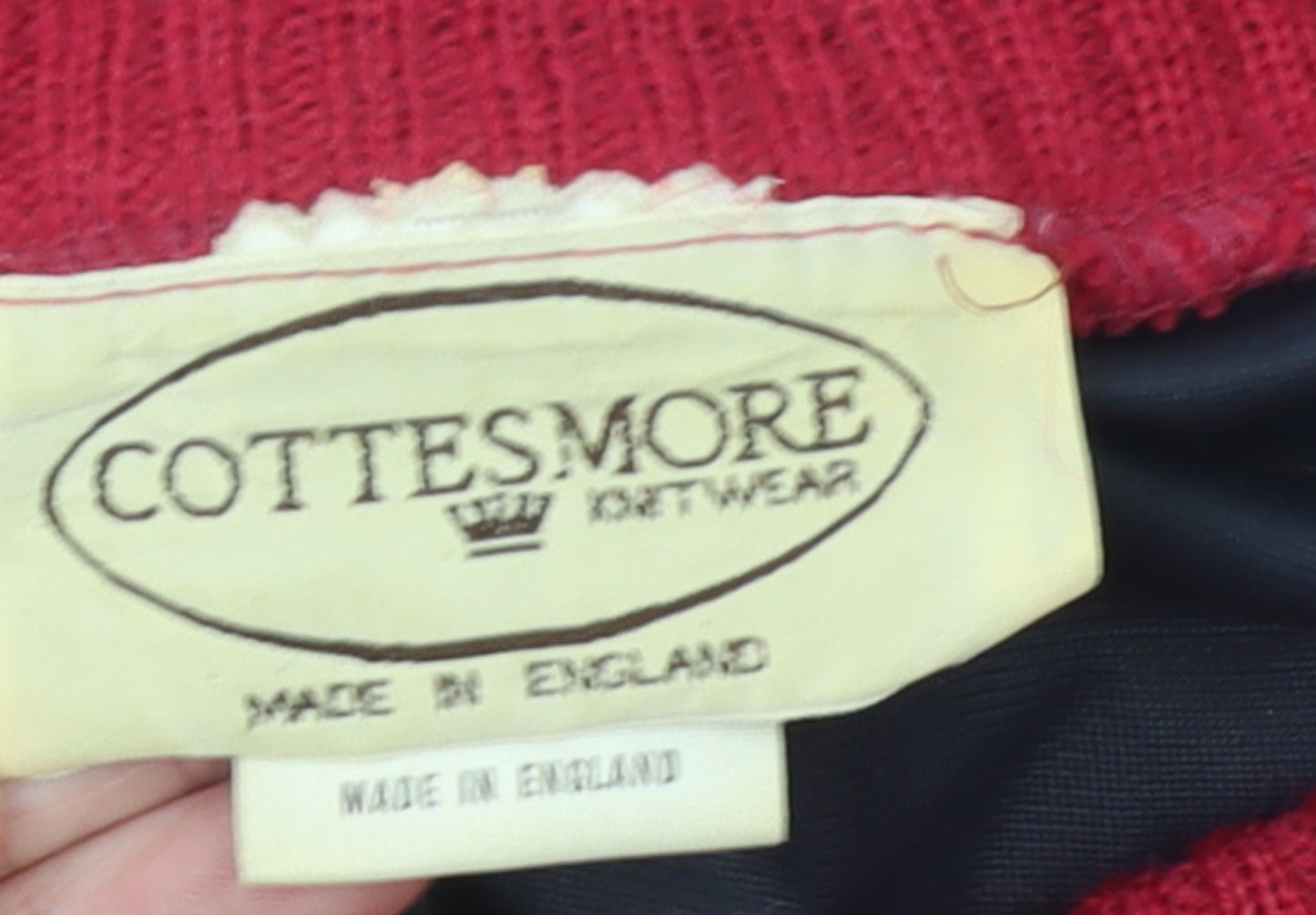 Cottesmore Women Red Wool Blend A-Line Midi Skirt Size 12
