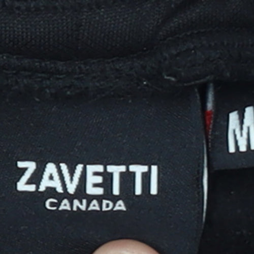 Zavetti Canada Boys Black Jogger Sweatpants M Elastic Waist Fleece