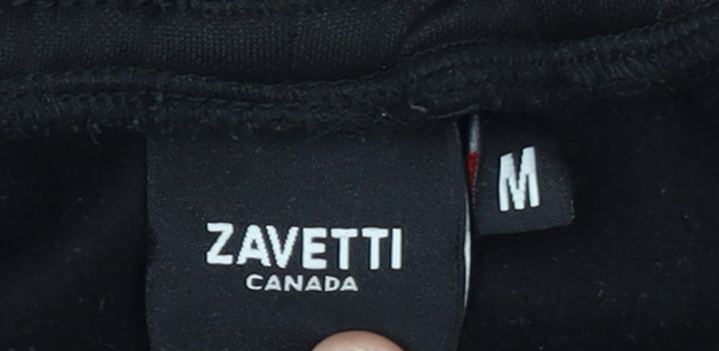 Zavetti Canada Boys Black Jogger Sweatpants M Elastic Waist Fleece