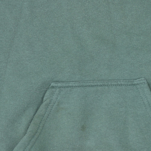 Topshop Women’s Green US Air Force Pullover Hoodie Size 6 Cotton Blend