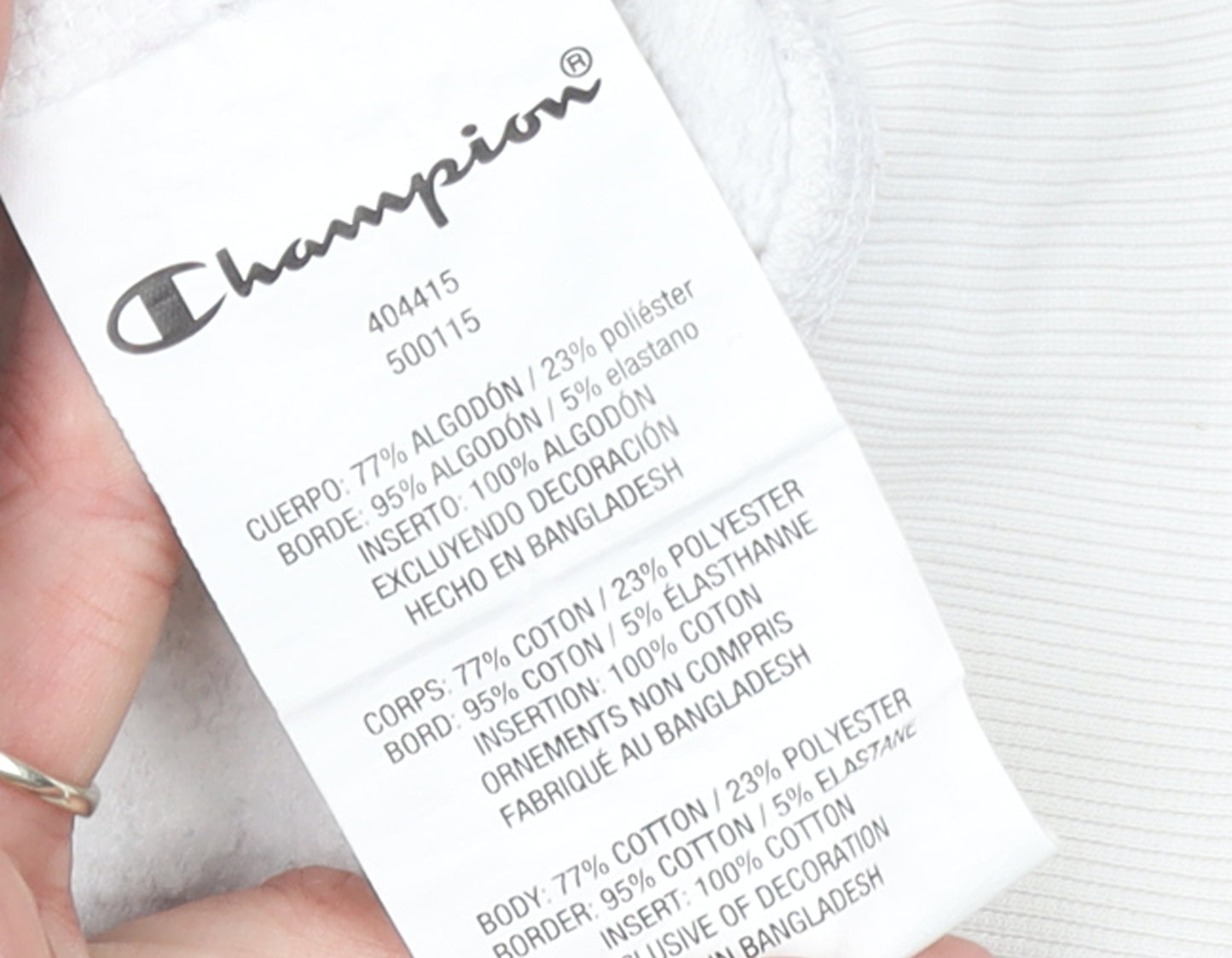 Champion Boys White Logo Pullover Hoodie 7-8 Years