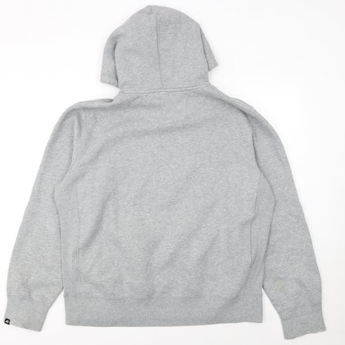 Nike Men's Grey Pullover Hoodie L Regular Fit Athletic Dept Logo