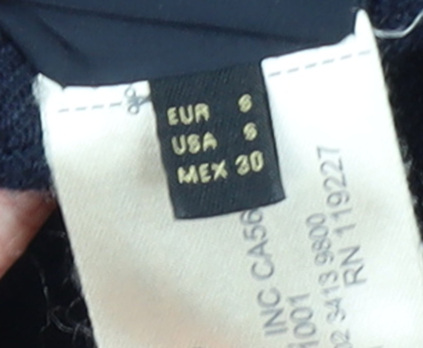 Massimo Dutti Women's Blue Wool Hooded Mid-Length Coat Size 10