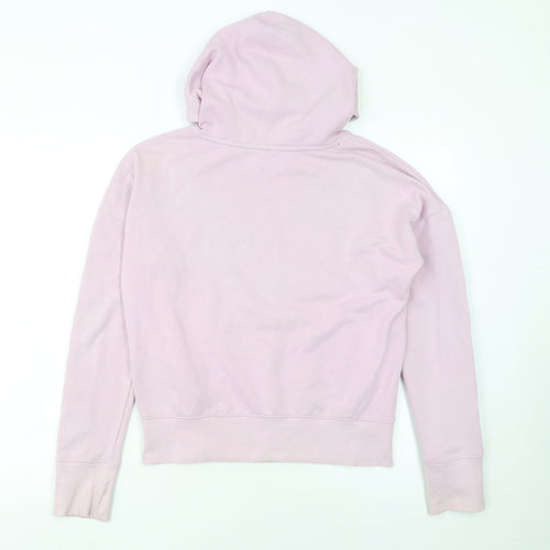 Under Armour Girls Pink Long Sleeve Fitted Pullover Hoodie YXL