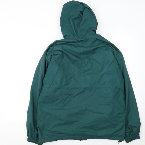 Outdoor Scene Men's Green Waterproof Hooded Jacket Size S