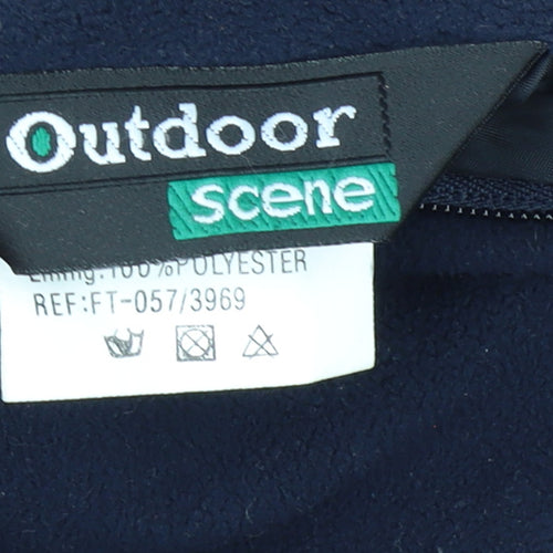 Outdoor Scene Men's Green Waterproof Hooded Jacket Size S