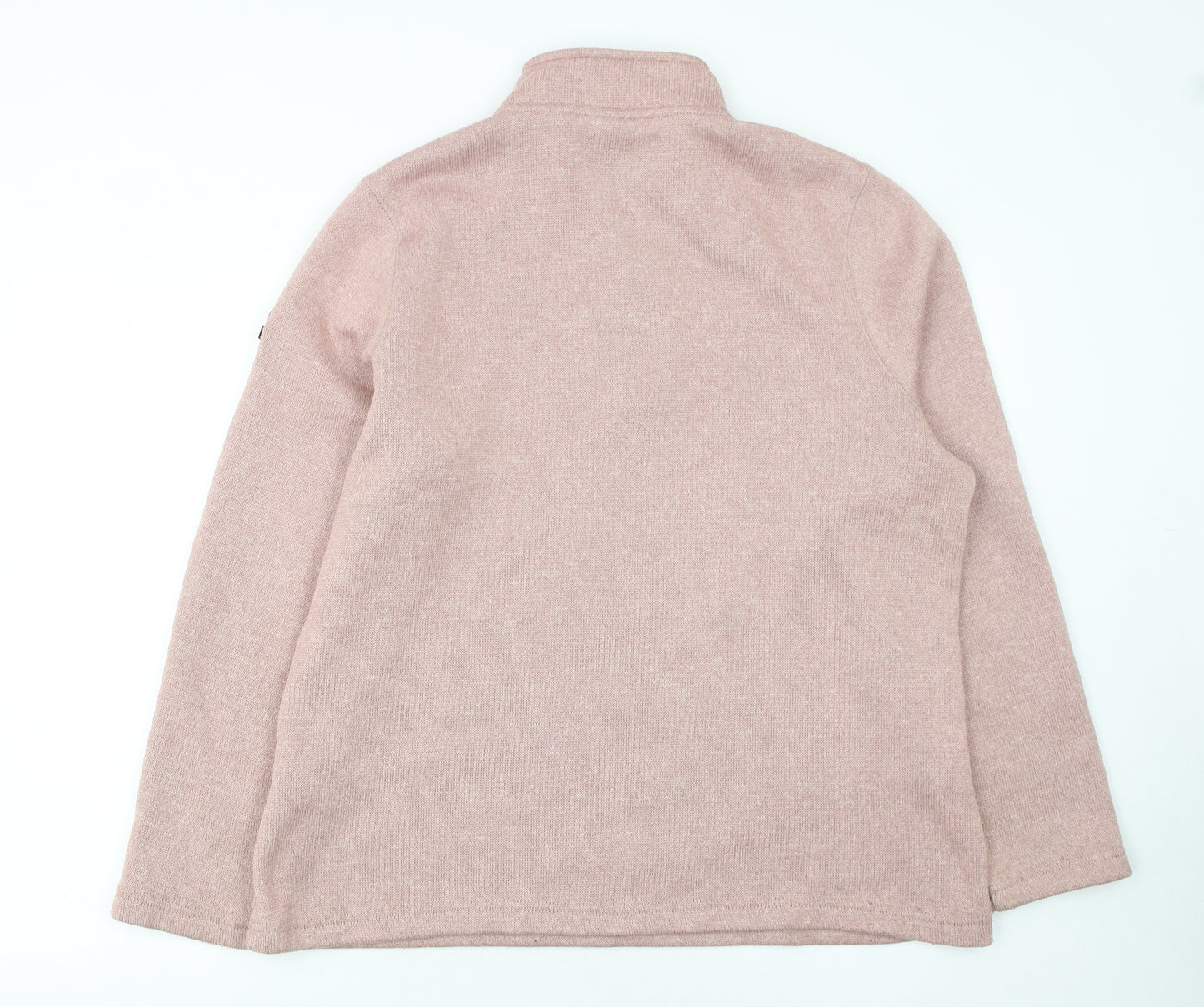 TOG24 Womens Pink 1/4 Zip Pullover Fleece Sweatshirt Size 16