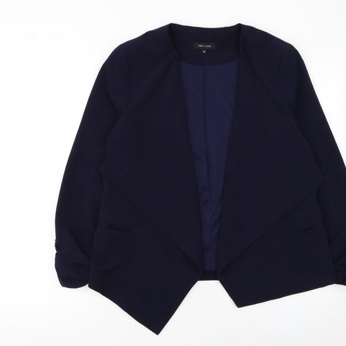 New Look Women's Blue Size 14 Regular Fit Shawl Blazer