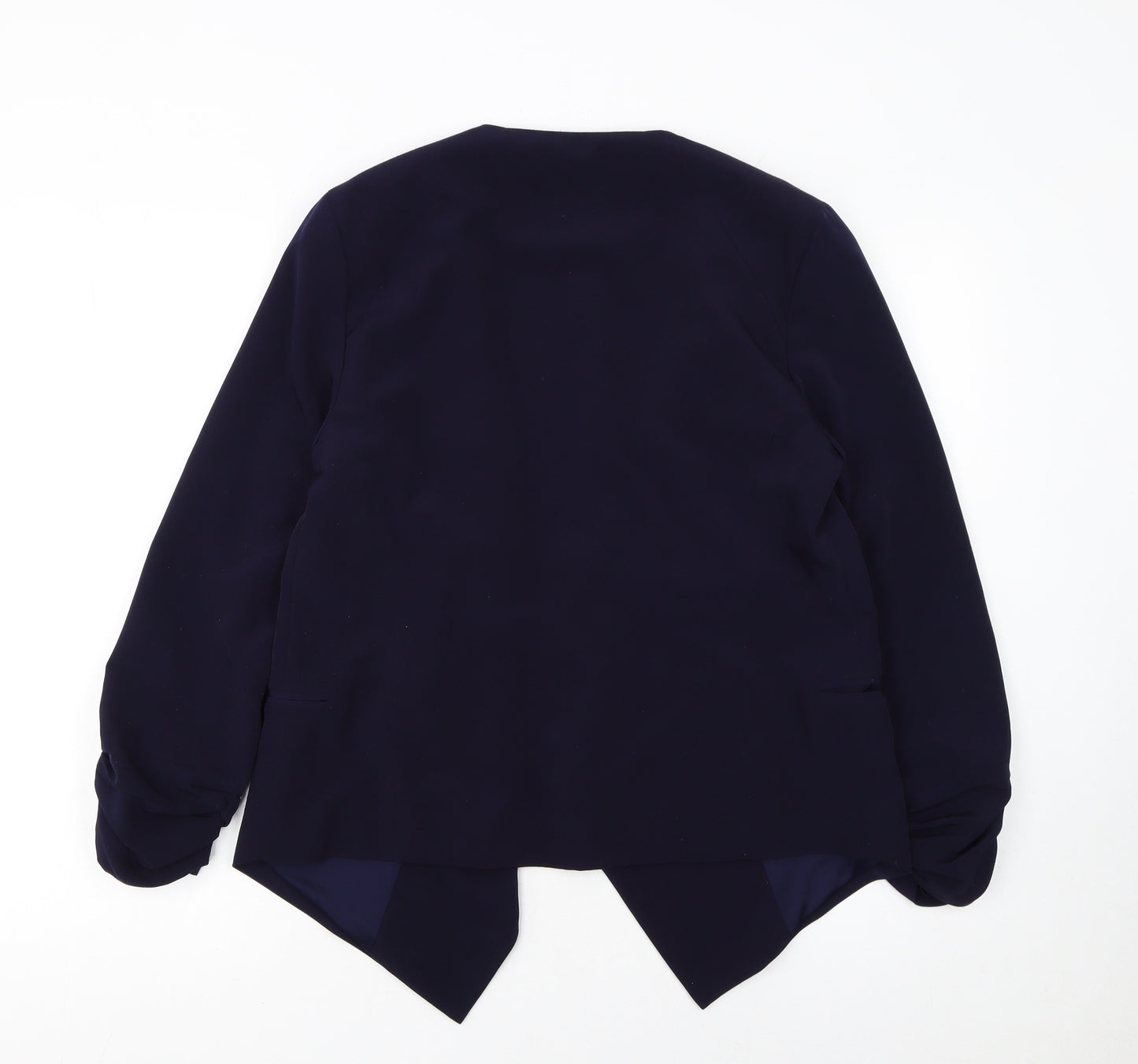 New Look Women's Blue Size 14 Regular Fit Shawl Blazer