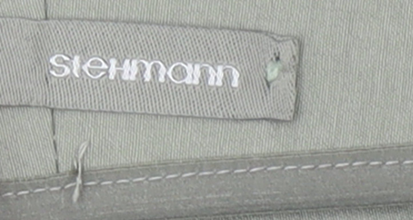 Stehmann Women's Green Viscose Stretch Straight Trousers Size 12