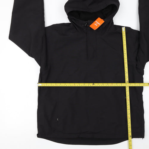 Superdry Men's Black Hooded Anorak Jacket Size S Waterproof Outdoor