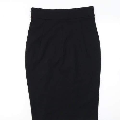 Liu Jo Womens Black Pencil Skirt Size 16 Stretch Viscose Blend
