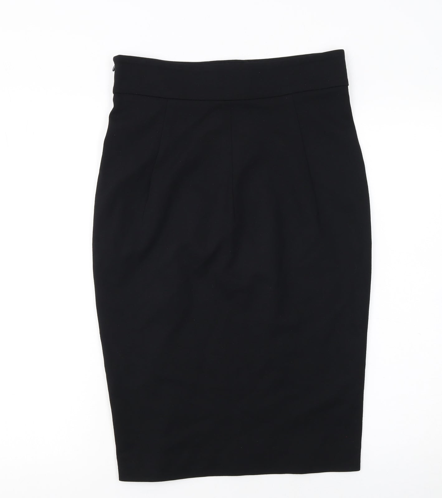 Liu Jo Womens Black Pencil Skirt Size 16 Stretch Viscose Blend