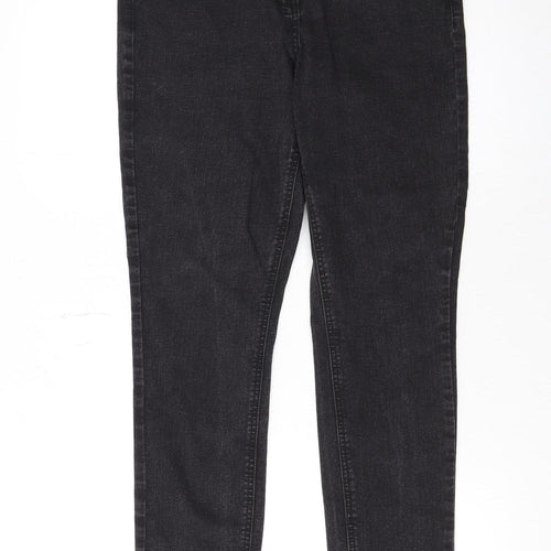 George Women’s Black Skinny Jeans UK 12 Short Denim Stretch
