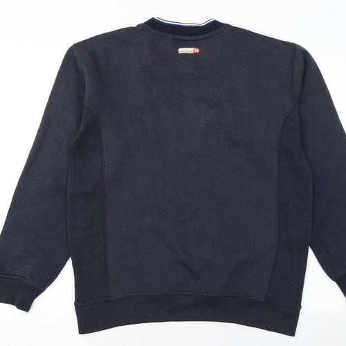 Ellesse Men's Blue Pullover Sweatshirt M Crew Neck Logo Sport