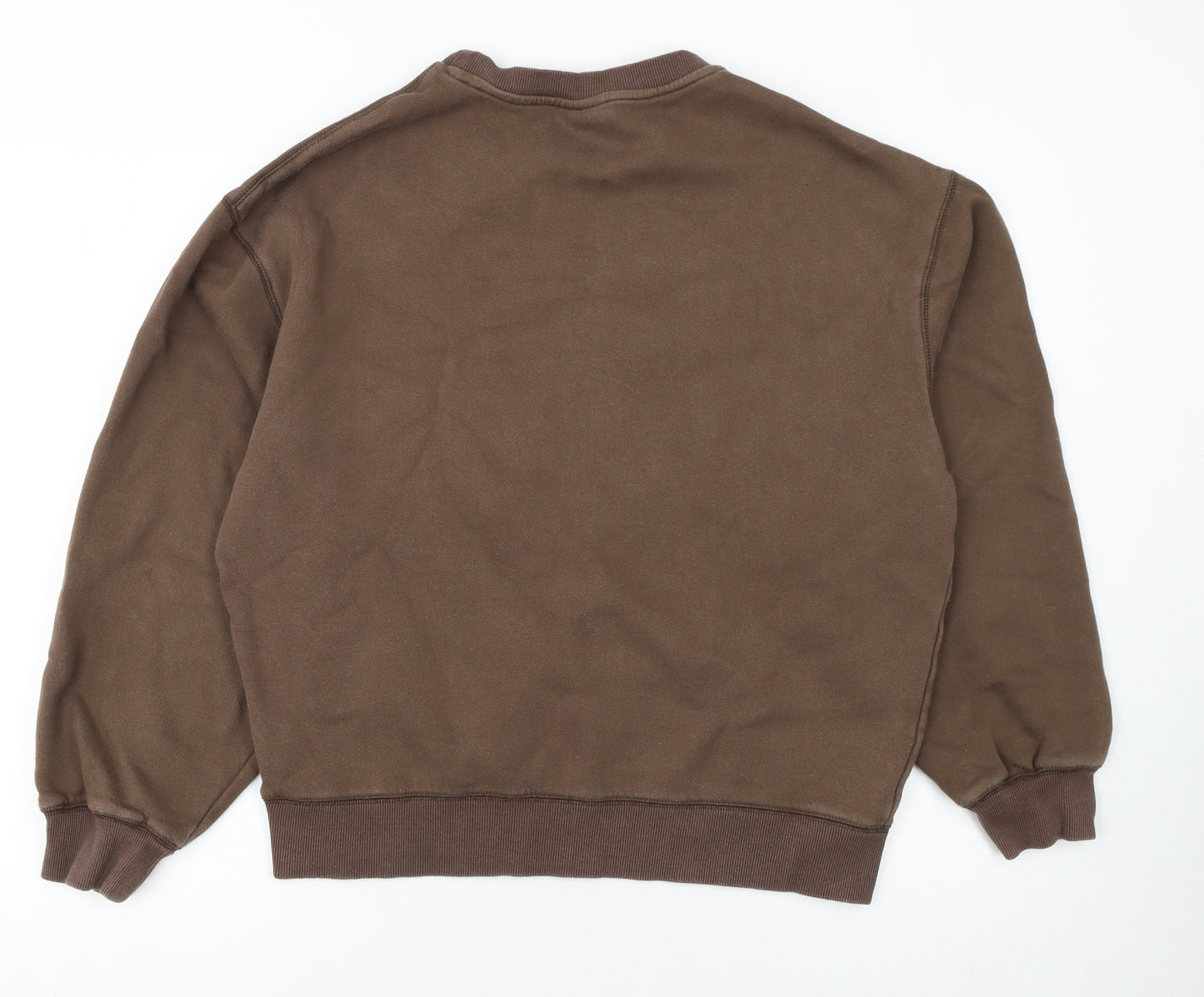 Ellesse Womens Brown Pullover Sweatshirt M Cotton Blend Logo