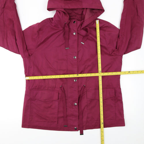 Tu Women’s Purple Hooded Parka Jacket Size 16 Polyester Blend