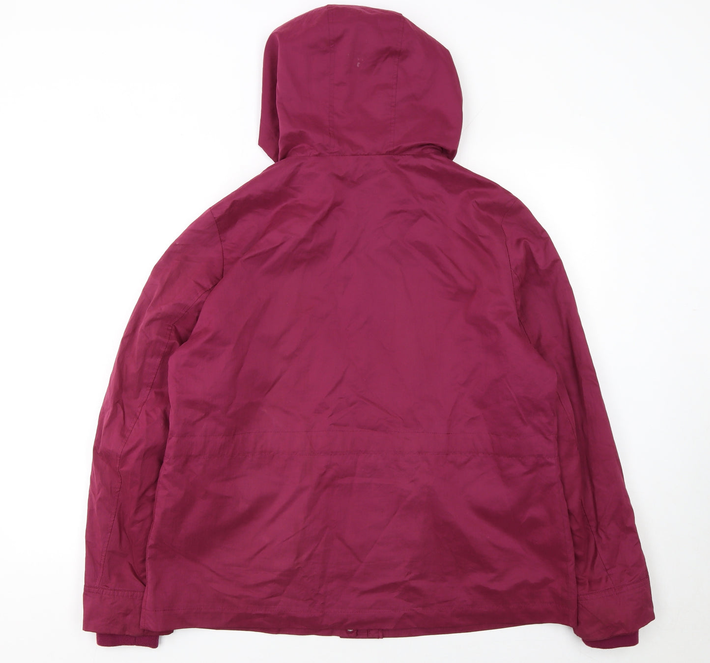 Tu Women’s Purple Hooded Parka Jacket Size 16 Polyester Blend