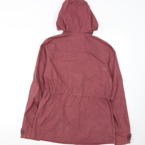 FatFace Women's Purple Hooded Toggle Jacket Size 8 Cotton Blend