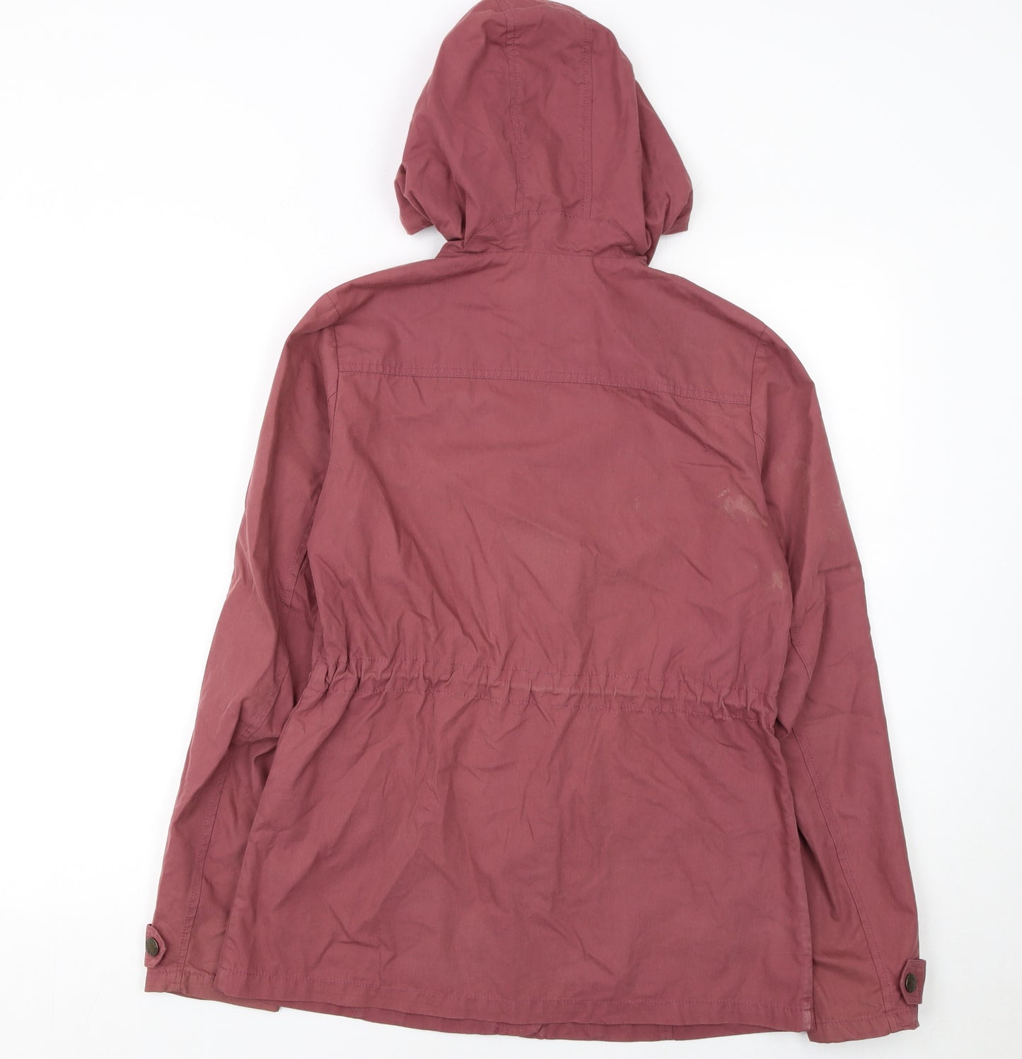 FatFace Women's Purple Hooded Toggle Jacket Size 8 Cotton Blend