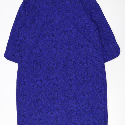 Marks and Spencer Women Blue Animal Print Shift Dress Size 16
