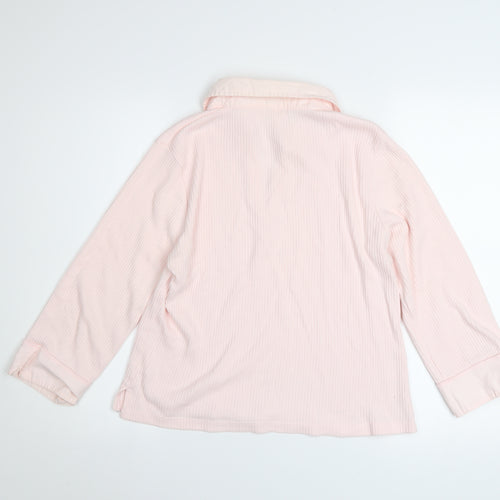 Bonmarché Women’s Pink Long Sleeve Cotton Tunic Blouse Size L