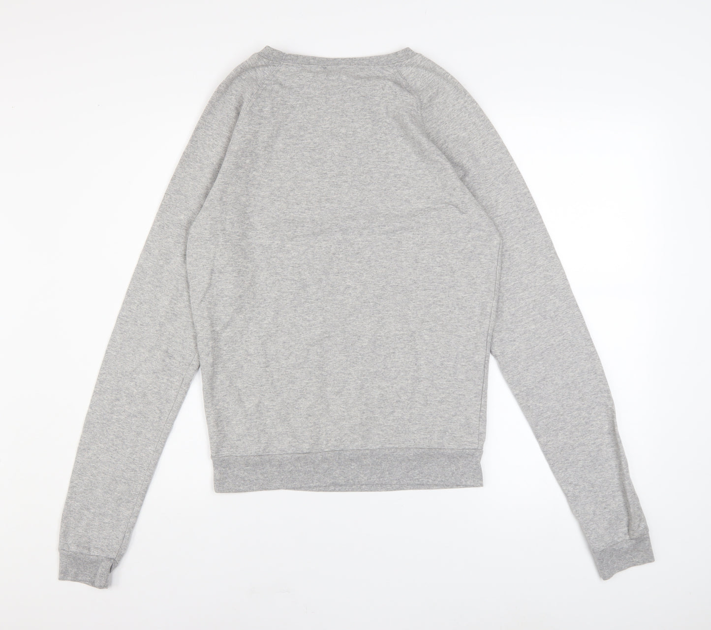 Topshop Tall Women's Grey Unicorn Print Cotton Blend Sweatshirt UK 10