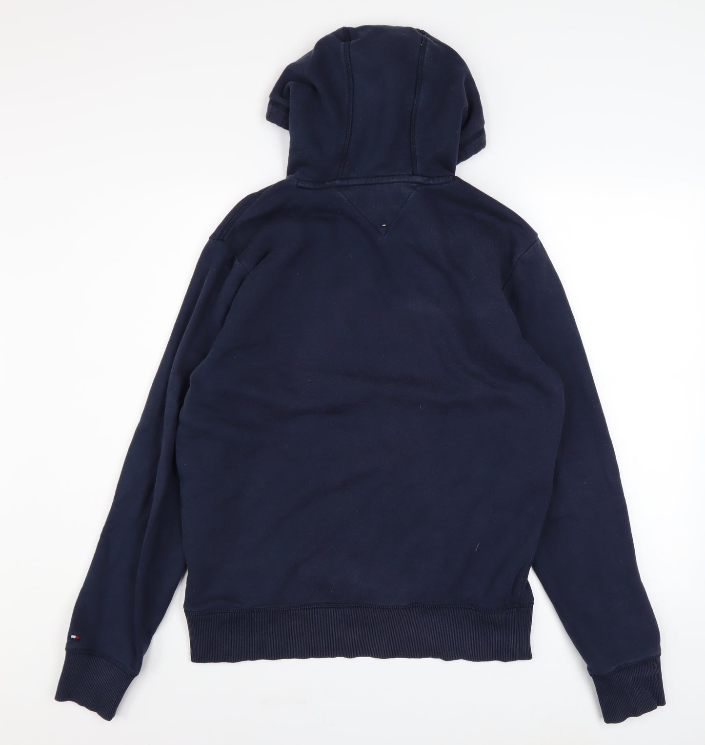 Tommy Hilfiger Men's Blue Pullover Hoodie L Logo Fleece