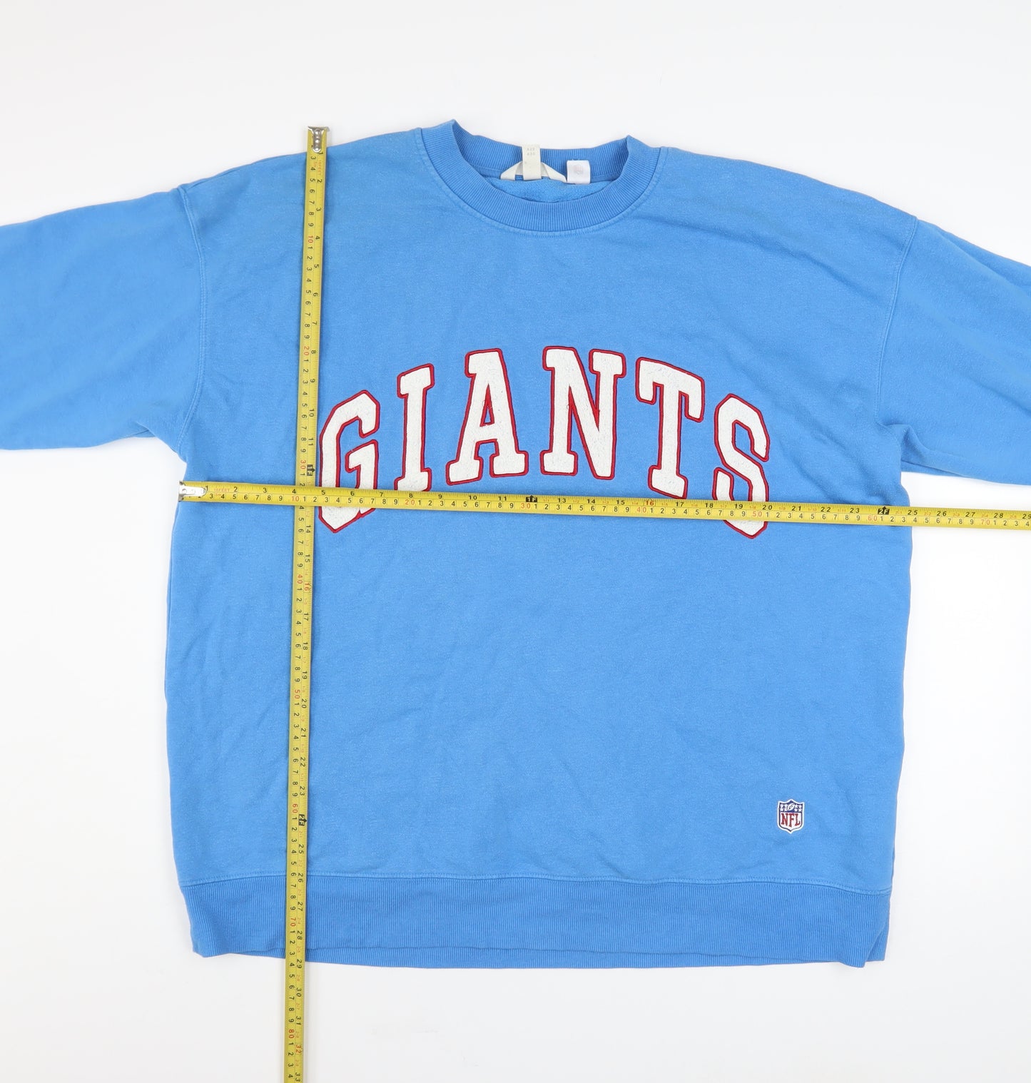 H&M Men's Blue Giants Logo Pullover Sweatshirt Size L