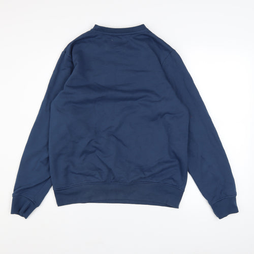 Kangaroo Poo Men’s Blue Graphic Crew Neck Sweatshirt Size M